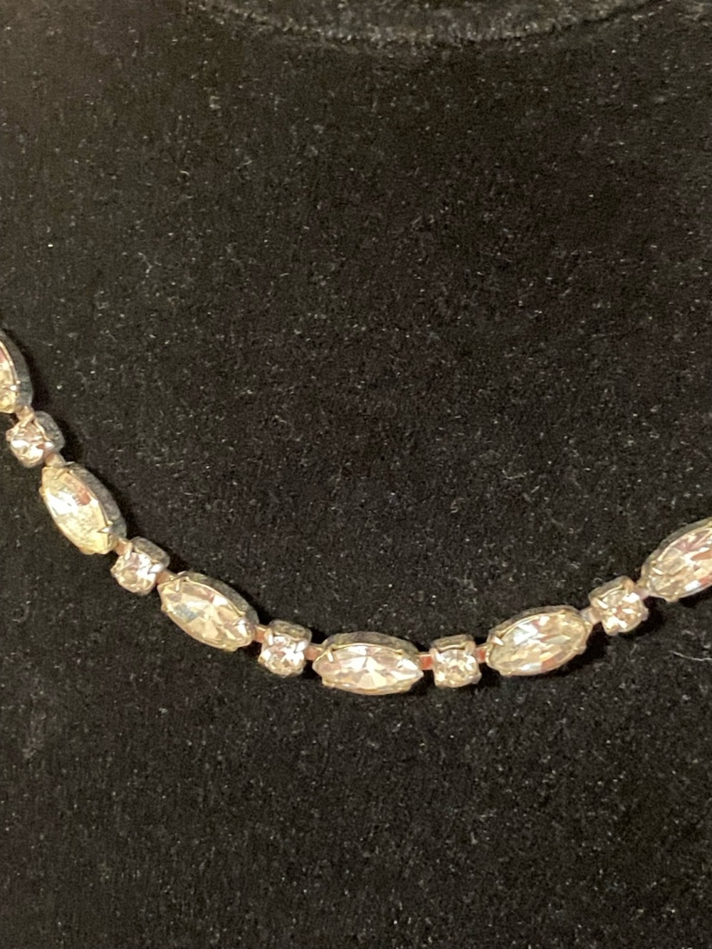 vintage rhinestone necklace